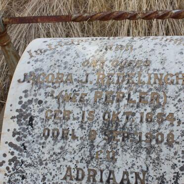 REDELINGHUYS Jacoba J. nee PEPLER 1854-1908