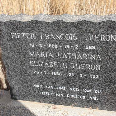 THERON Pieter Francois 1888-1969 &amp; Maria Catharina Elizabeth 1898-1992