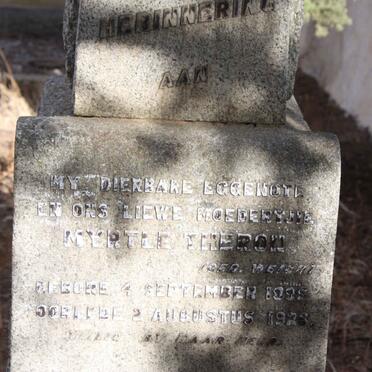 THERON Myrtle nee WEICHT 1895-1926