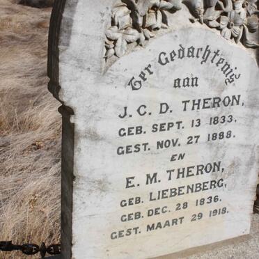 THERON J.C.D. 1833-1888 &amp; E.M. LIEBENBERG 1836-1918