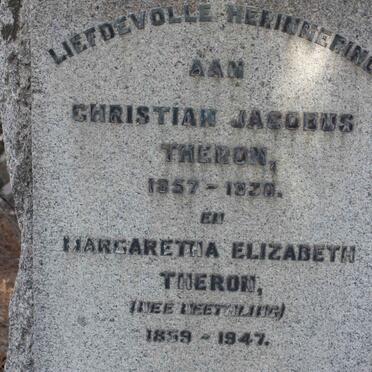 THERON Christian Jacobus 1857-1930 &amp; Margaretha Elizabeth NEETHLING 1859-1947