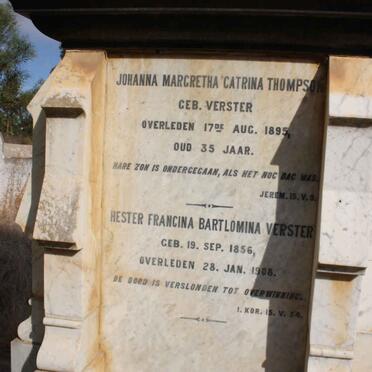 VERSTER :: THOMPSON :: CRUYWAGEN