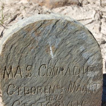 CONRADIE M.A.S. 1879-1888