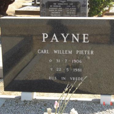 PAYNE Carl Willem Pieter 1906-1981