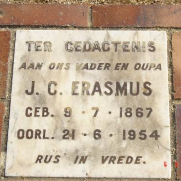 ERASMUS J.C. 1867-1954