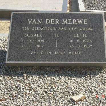 MERWE Schalk, van der 1906-1987 &amp; Lenie 1906-1987