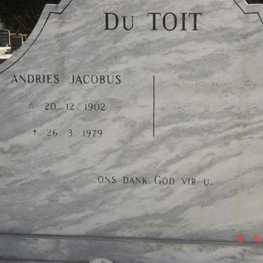 TOIT Andries Jacobus, du 1902-1979