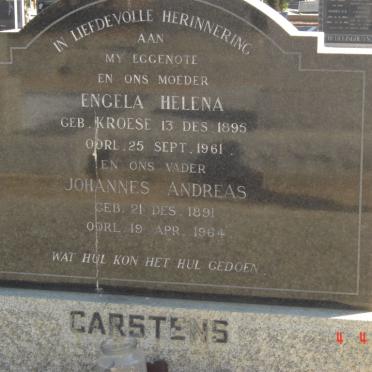 CARSTENS Johannes Andreas 1891-1964 &amp; Engela Helena KROESE 1895-1961