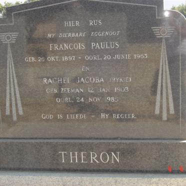 THERON Francois Paulus 1897-1963 &amp; Rachel Jacoba ZEEMAN 1903-1985