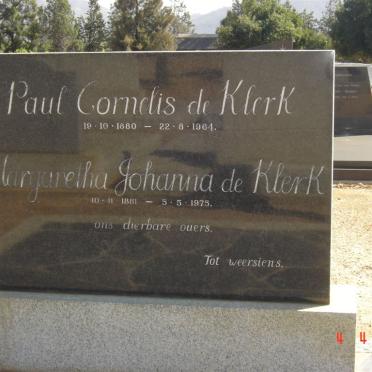 KLERK Paul Cornelis, de 1880-1964 &amp; Margaretha Johanna 1881-1975