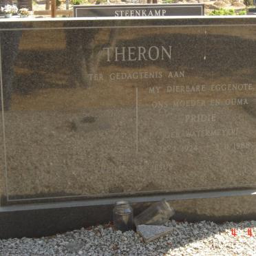 THERON Pridie nee WATERMEYER 1924-1988