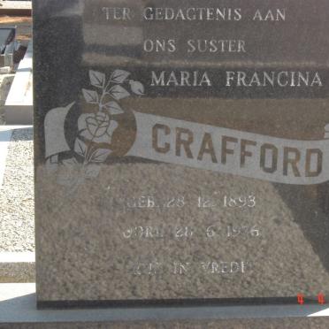 CRAFFORD Maria Francina 1893-1976