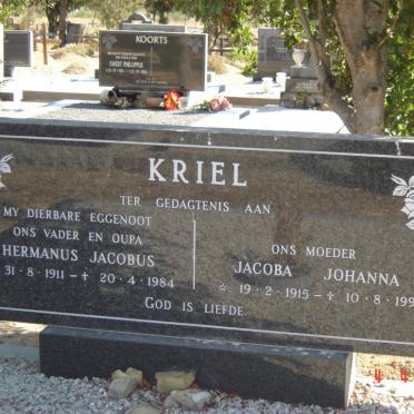 KRIEL Hermanus Jacobus 1911-1984 &amp; Jacoba Johanna 1915-1993