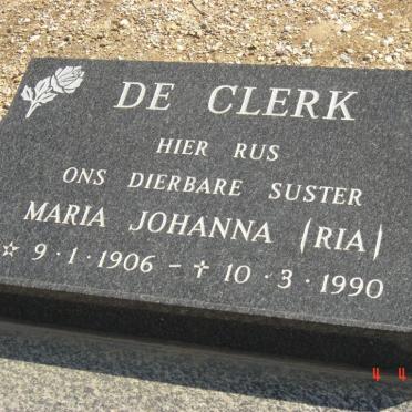 CLERK Maria Johanna, de 1906-1990