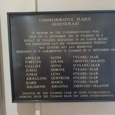 Western Cape, TULBAGH, Urban area