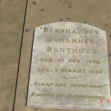 BONTHUYS Bernhardus Johannes 1856-1936