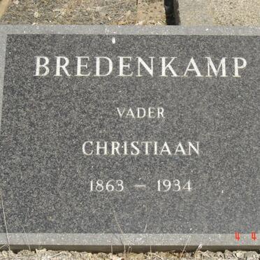 BREDENKAMP Christiaan 1863-1934