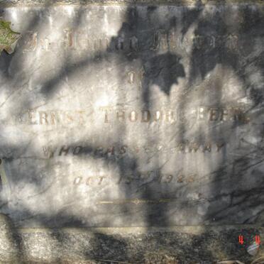 BEHN Ernest Thodore -1928