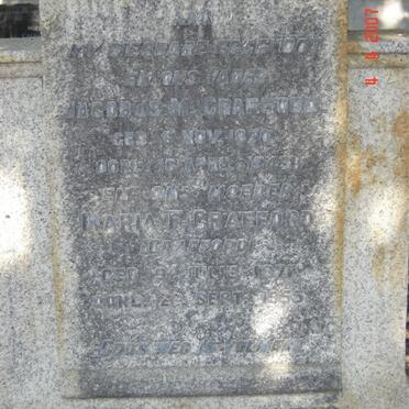 CRAFFORD Jacobus M. 1870-1943 &amp; Maria F. CRAFFORD 1873-1955