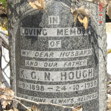 HOUGH K.G.N. 1898-1950