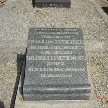 HEERDEN Alwyn Petrus, van 1872-1948 &amp; Alida Johanna BASSON 1879-1970