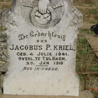 KRIEL Jacobus P. 1841-1910