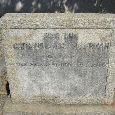 KELLERMAN Catharina J.W. nee LAKER 1887-1946