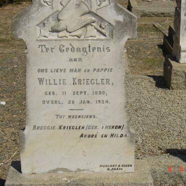 KRIEGLER Willie 1890-1924