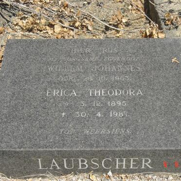 LAUBSCHER Willem Johannes -1963 &amp; Erica Theodora 1895-1987