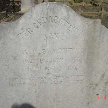 MOUTON J.P.S. 1866-1886