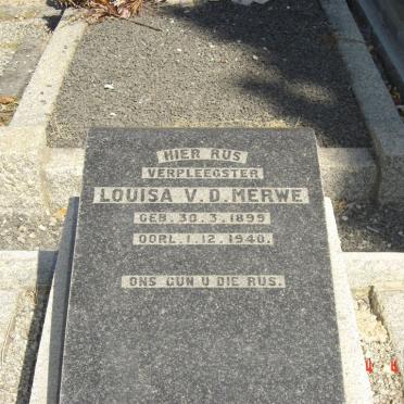 MERWE Louisa, v.d. 1899-1940