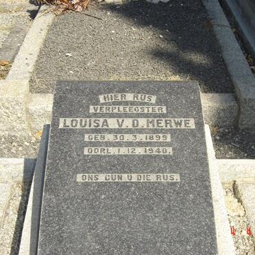 MERWE Louisa, v.d. 1899-1940