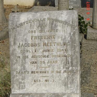 NEETHLING Frederik Jacobus -1940