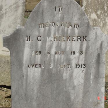 NIEKERK H.C., v. 1853-1913