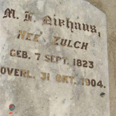 NIEHAUS M.F. nee ZULCH 1823-1904