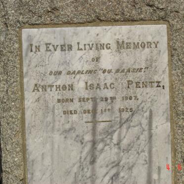 PENTZ Anthon Isaac 1907-1925