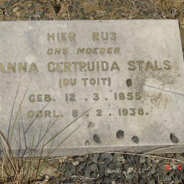 STALS Anna Gertruida nee DU TOIT 1855-1938