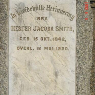 SMITH Hester Jacoba 1842-1920