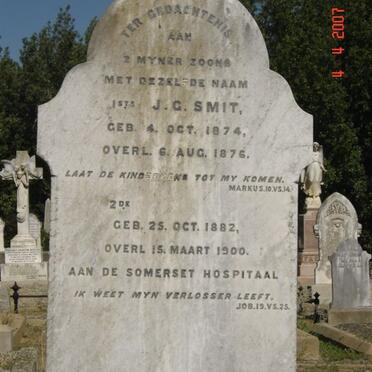SMIT J.G. 1874-1876 :: SMIT J.G. 1882-1900
