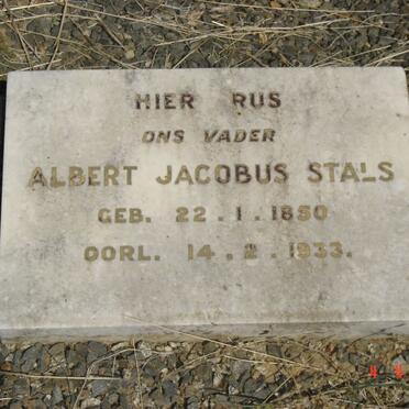 STALS Albert Jacobus 1850-1933