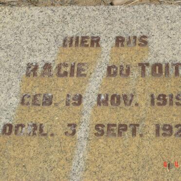 TOIT Ragie, du 1919-1920