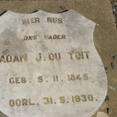 TOIT Adam J., du 1845-1930