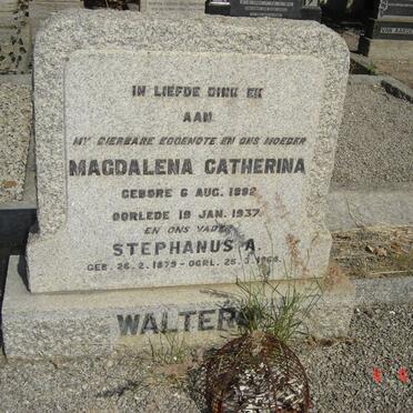 WALTERS Stephanus A. 1879-1964 &amp; Magdalena Catherina 1882-1937