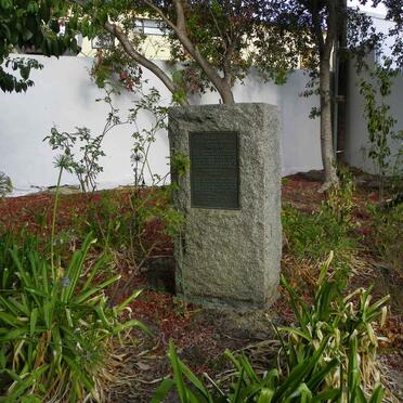 Western Cape, TULBAGH, Kerkstraat 21, Danie Theron-house, memorial