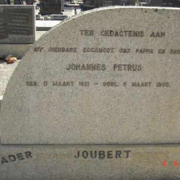 JOUBERT Johannes Petrus 1921-1960