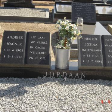 JORDAAN Andries Wagner 1903-1976 &amp; Hester Josina STEENKAMP 1905-1994