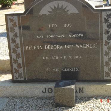 JORDAAN Helena Debora nee WAGNER 1876-1961