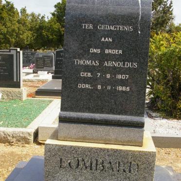 LOMBARD Thomas Arnoldus 1907-1965