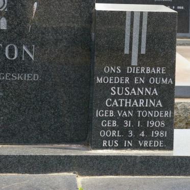 MOUTON Susanna Catharina nee VAN TONDER 1908-1981