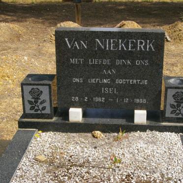 NIEKERK Isel, van 1962-1968